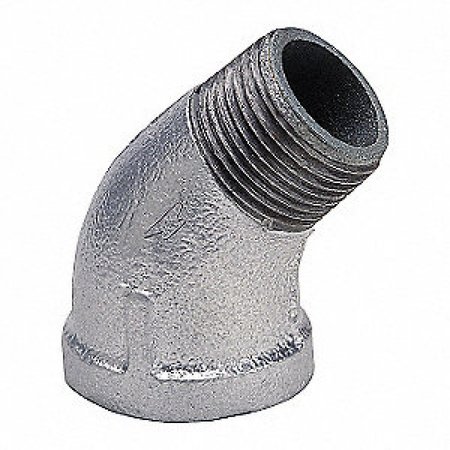 AMERICAN IMAGINATIONS 0.5 in. x 0.5 in. Galvanized 45 Street Elbow AI-35700